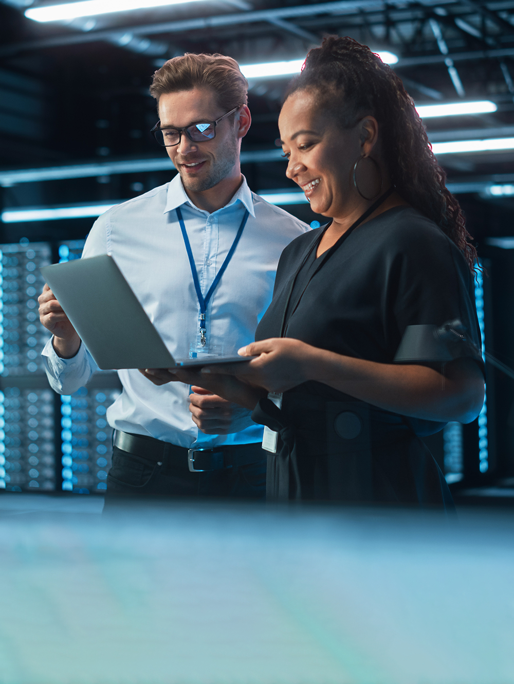 Mitarbeiter mit Laptop